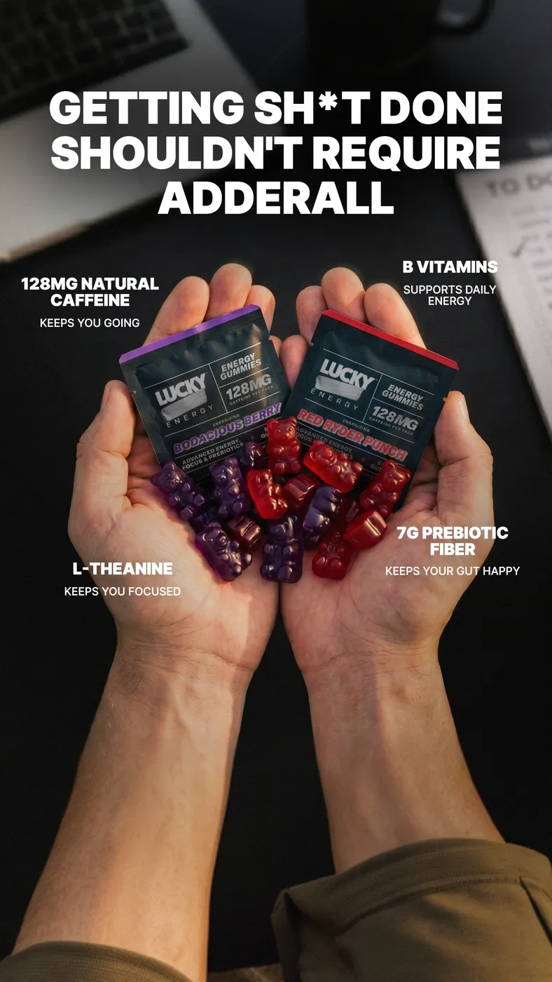 Energy Gummies Feature Callout Ad