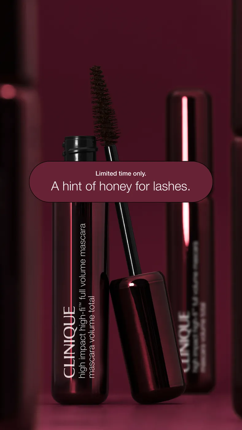 Luxury Mascara Product Ad with Offer Overlay
